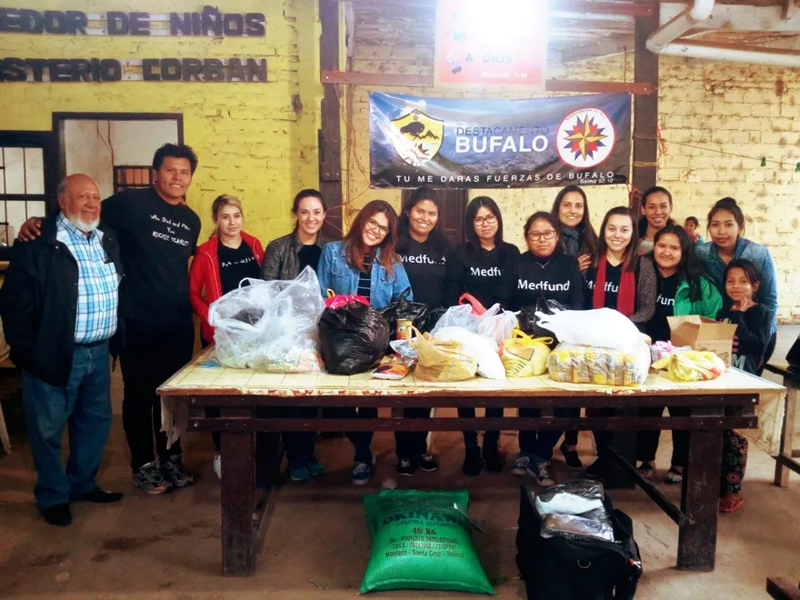 Delivering donations to a community kitchen